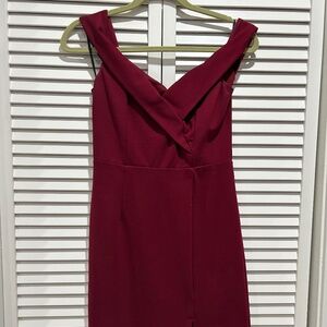 Lulus burgundy mini dress